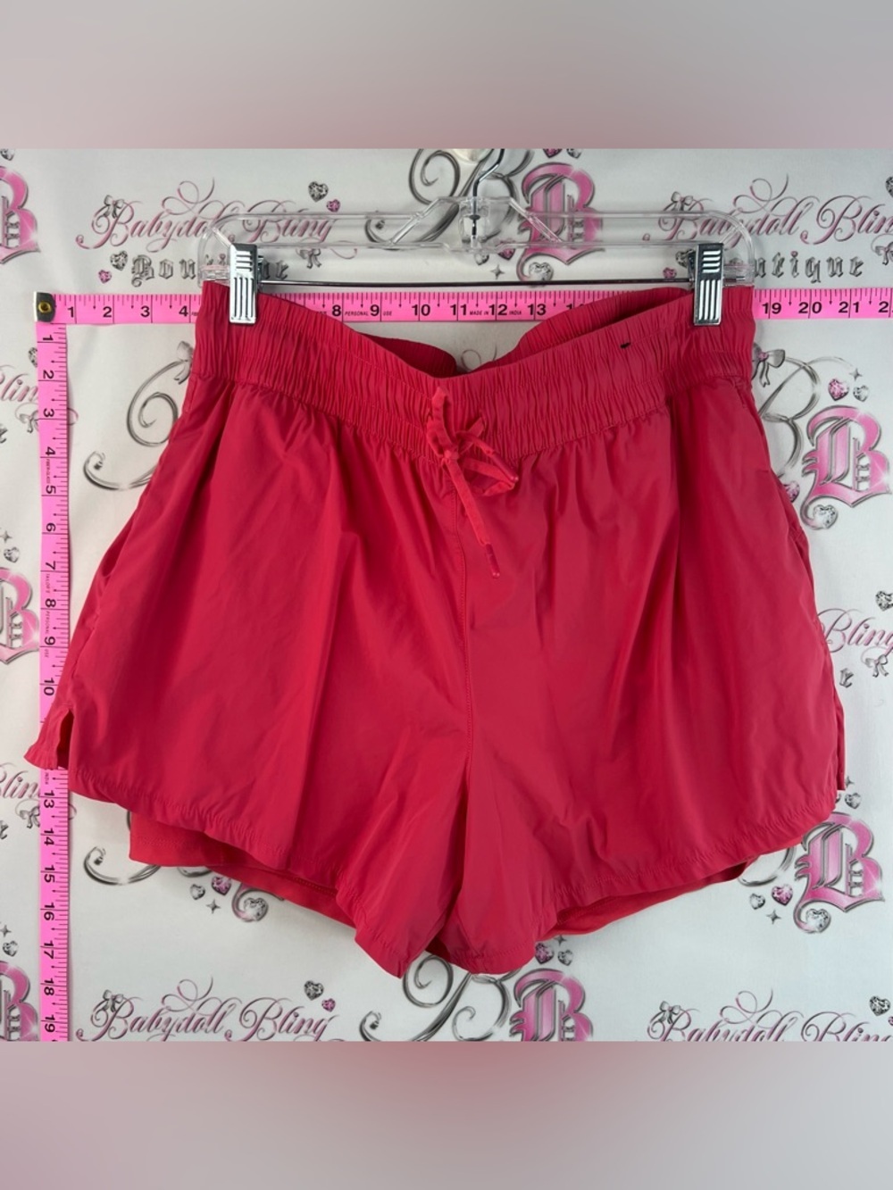 Spyder skort skirt shorts underneath red Hot Pink Lightweight Athletic Shorts